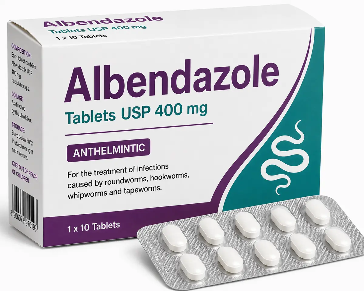Albendazole (Albendazole) en France