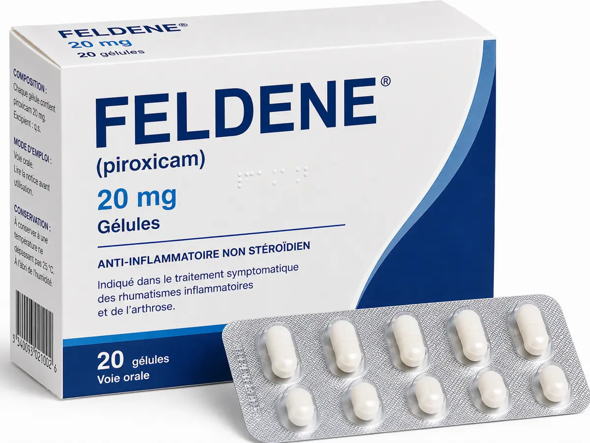 Feldene (Piroxicam) prix et achat