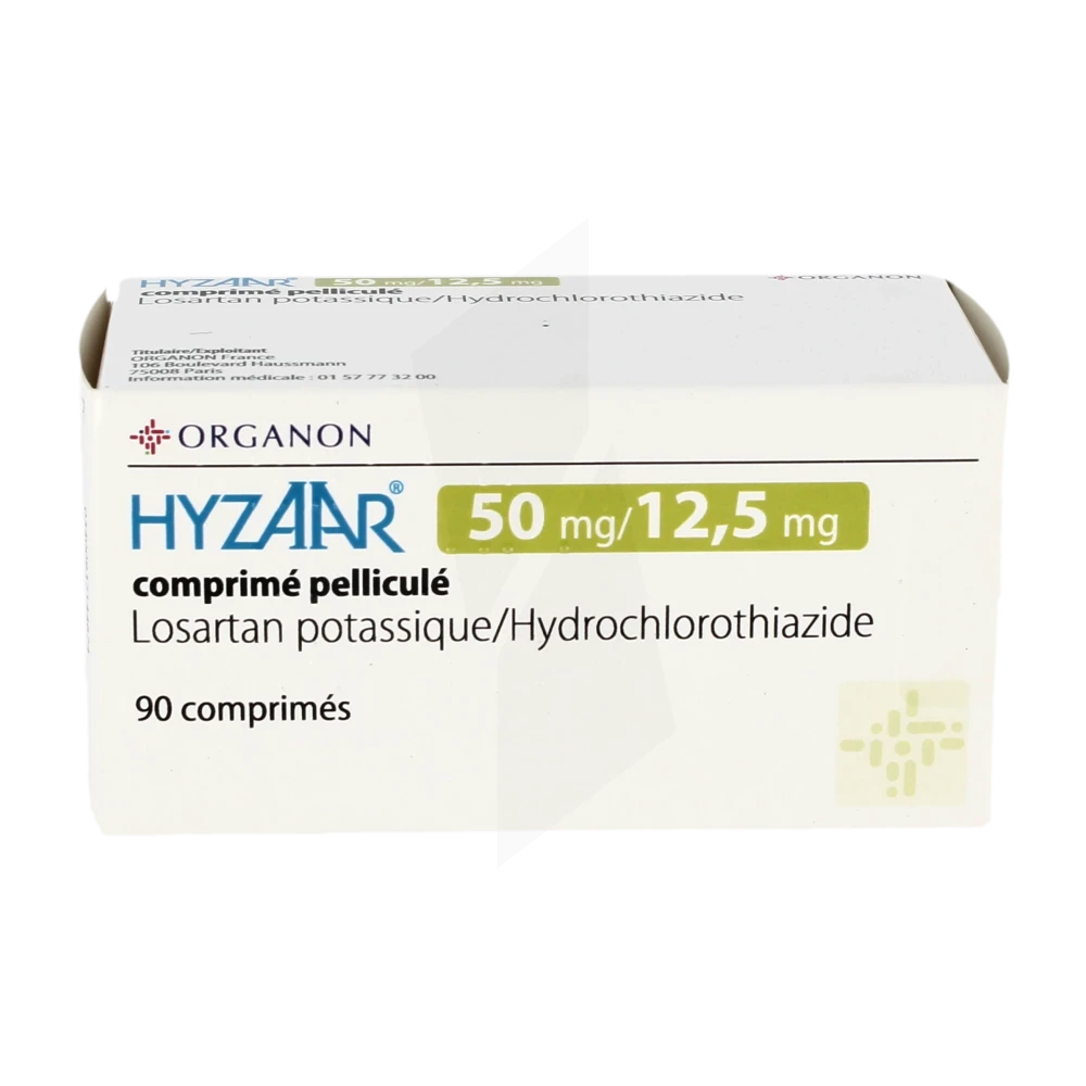 Hyzaar (Losartan + Hydrochlorothiazide) en France