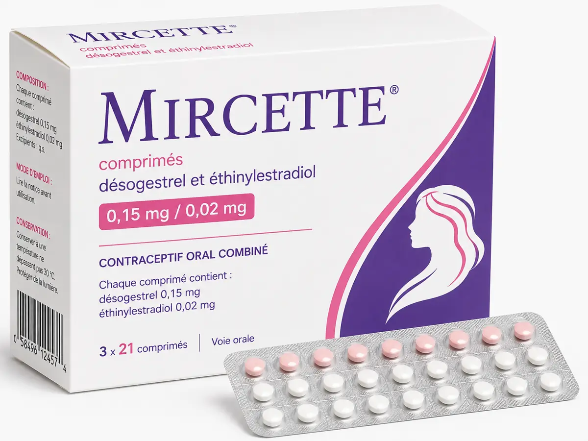Mircette (Désogestrel + Éthinylestradiol) prix et achat