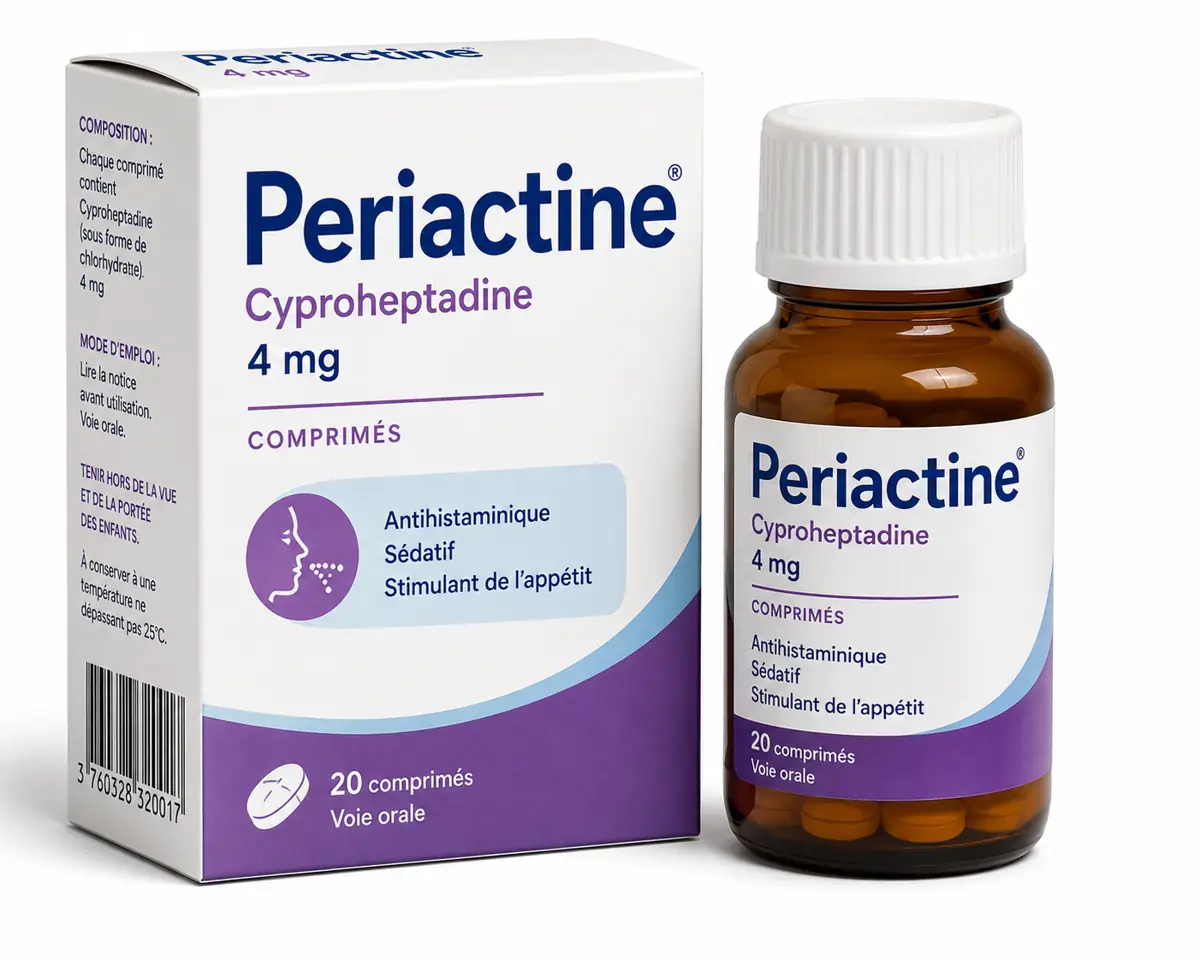 Periactine (Cyproheptadine) en France